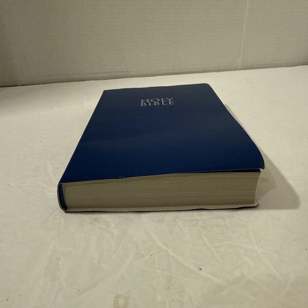 NIV Holy Bible Blue Leather-Look Red Letter Edition 2011 Zondervan Indexed Maps‎